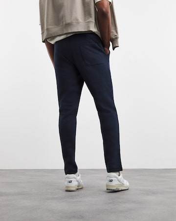 Navy Open Hem Joggers