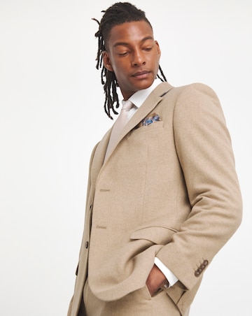 Wool Blend Regular Fit Suit Jacket
