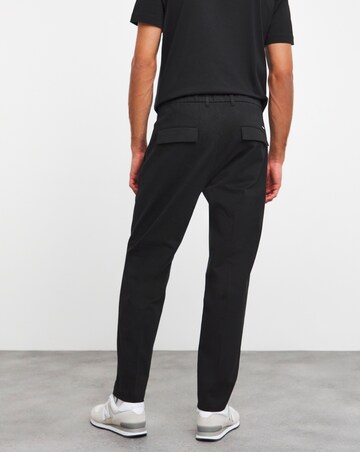 Calvin Klein Pleated Front Black Trouser Reg