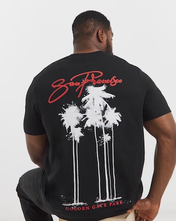 Jack & Jones Bradley Back Graphic T-Shirt - Black