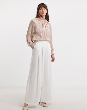 Raglan Sleeve Satin Top