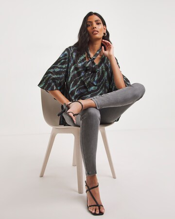 Joanna Hope Tie Neck Blouse