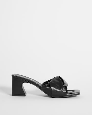 Dakota Volume Block Heeled Mule Sandals Extra Wide EEE Fit