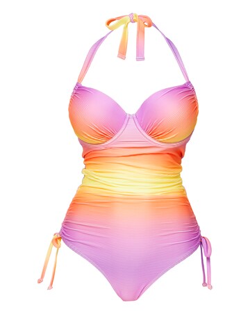 Ombre Underwired Halterneck Swimsuit