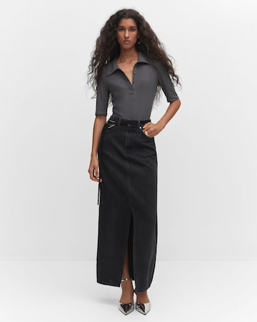Mango Aida Denim Maxi Skirt