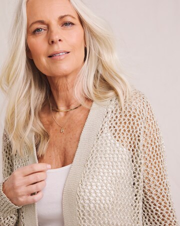 Julipa Sequin Crochet Cardigan