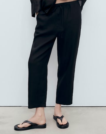 Mango Linen Straight Linen-Blend Trouser