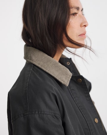 Charcoal Relaxed Waxed Jacket