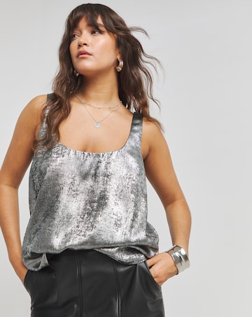 Silver Scoop Cami