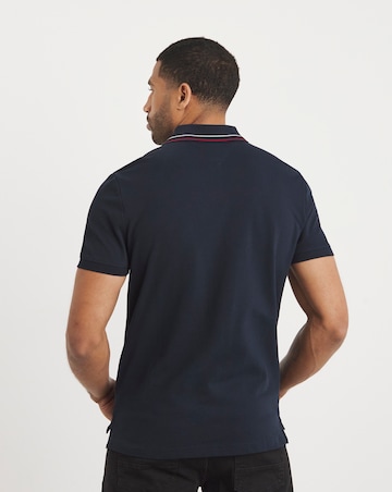 Tommy Hilfiger Short Sleeve Placket Polo - Navy