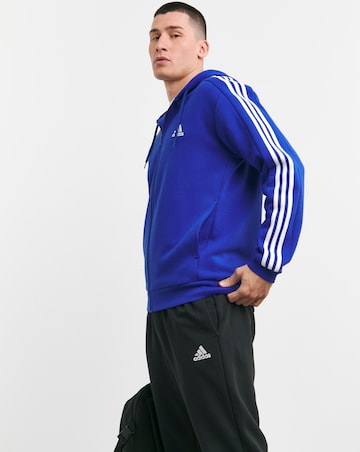adidas 3 Stripes Fleece Full Zip Hoodie