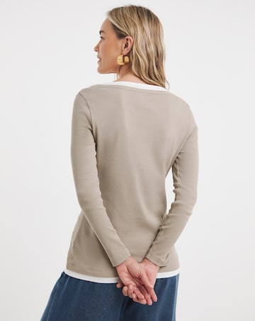 Layered Henley Top