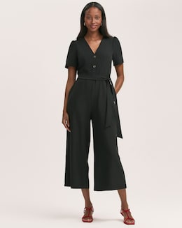 Finery London Tie Waist Culotte Jumpsuit