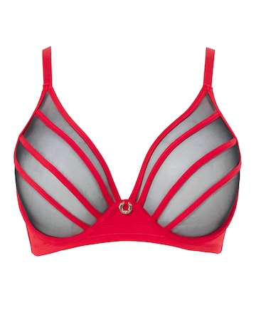 Simply Be Sexy Sheer Mesh Plunge Bra