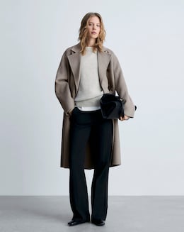 Mango Double Breasted Wool Coat