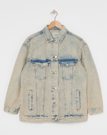 Simply Be Light Wash Boyfriend Denim Jacket