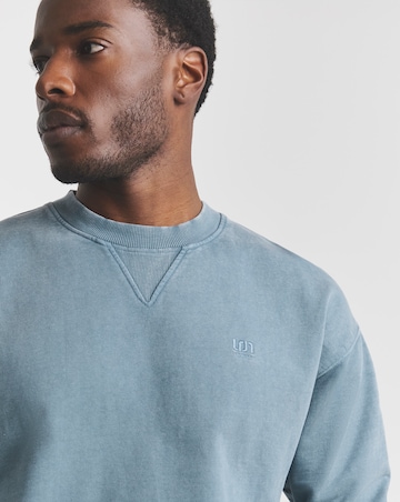 Union Garment Dyed Crew Sweatshirt- Blue