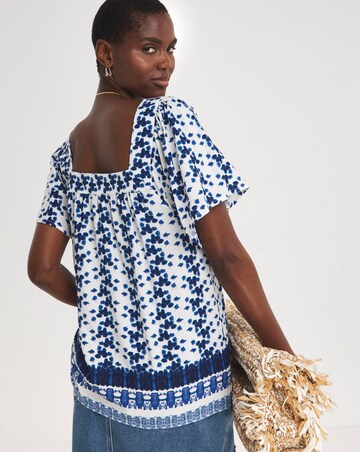 Square Neck Half Sleeve Top