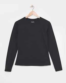 SB3 Active Black Long Sleeve Top with Thumbholes