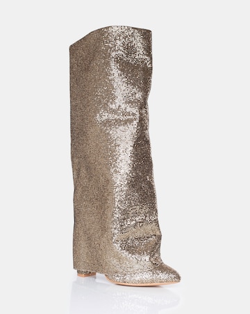 Public Desire Echo Knee High Wide E Fit