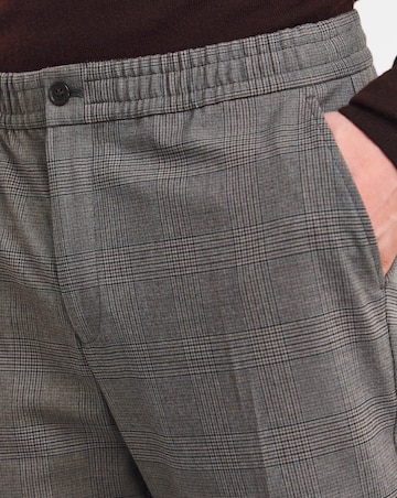 Tapered Check Smart Jogger Trouser
