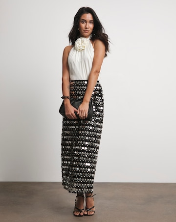Joanna Hope Sequin Column Skirt