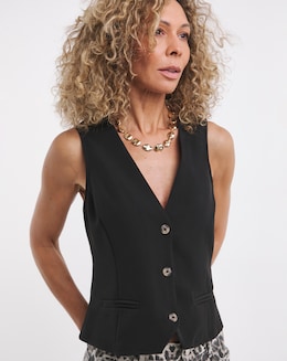 Unlined Button Front Waistcoat