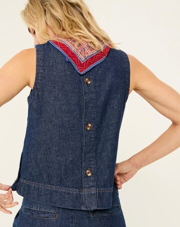 Fatface Dara Denim Shell Top