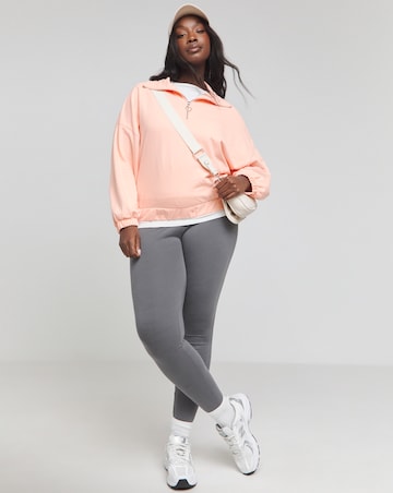 Peach Zip Up Sweatshirt