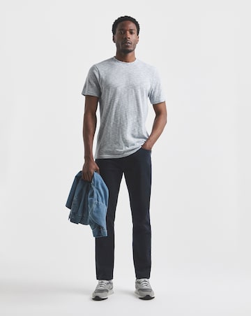 Straight Fit Stretch Gabardine Jean Navy