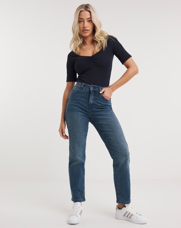 24/7 Vintage Blue Straight Leg Jeans made with Organic Cotton
