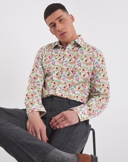 William Hunt Print Formal Shirt