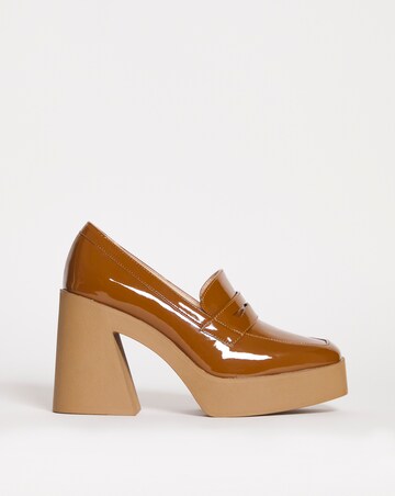 Terrassa Platform Loafer Heeled Shoes Wide Fit
