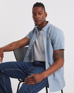 Lyle &amp; Scott Short Sleeve Gingham Shirt