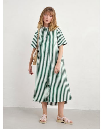 Seasalt Cornwall Harbour Movement Dress Mini Scallion Dark Forage