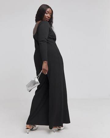 Wide Leg Stretch Rib Jumpsuit