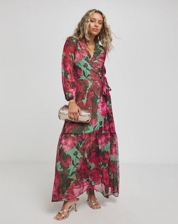 Hope &amp; Ivy Nicole Wrap Maxi Dress