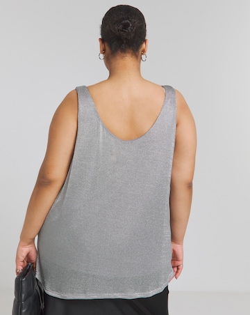 Simply Be Silver Chainmail Vest