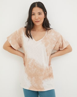 FatFace 'Ebb & Flow' Cotton Abi Tie Dye Tee