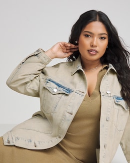 Simply Be Light Wash Boyfriend Denim Jacket
