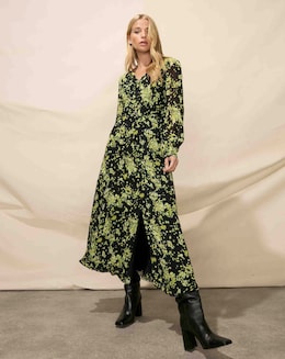 Ro&amp;Zo Floral Button Front Dress