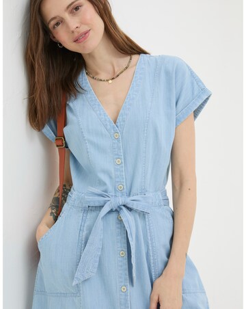 FatFace Odette Denim Midi Dress