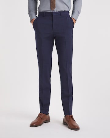 BOSS Navy Wool Mix Suit Trouser