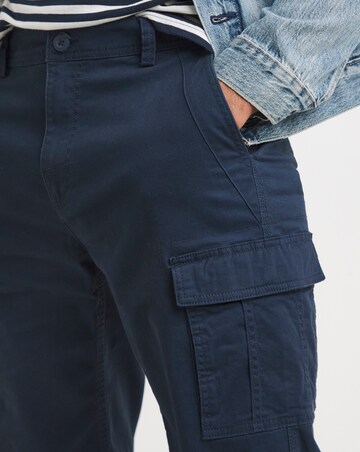 3/4 Length Cotton Stretch Cargo Short