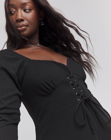 Wide Leg Stretch Rib Jumpsuit