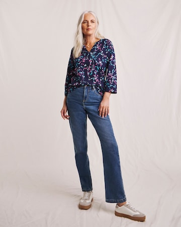 Julipa Pure Cotton Notch Neck T-Shirt