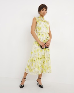 Joanna Hope Tie Waist Midi Dress