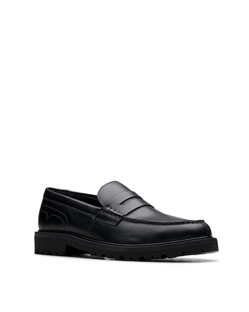 Clarks Berwick Leather Loafer - Black