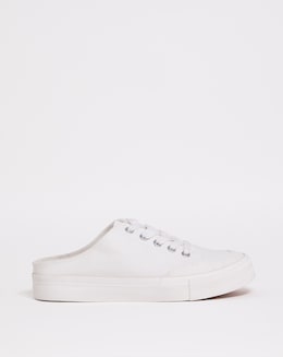 Ely Mule Canvas Trainers Ex Wide EEE Fit