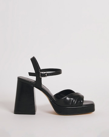 Tara Twist Front Platform Heeled Sandals - Extra Wide Fit (EEE)